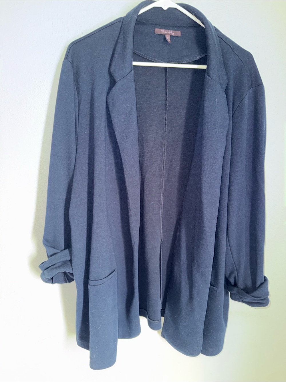 Olivia Sky Navy Open-Front Blazer Jacket